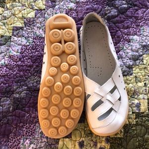 Leather summer loafers